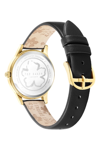 Ted Baker Кварцов часовник от неръждаема стомана с кожена каишка Жени