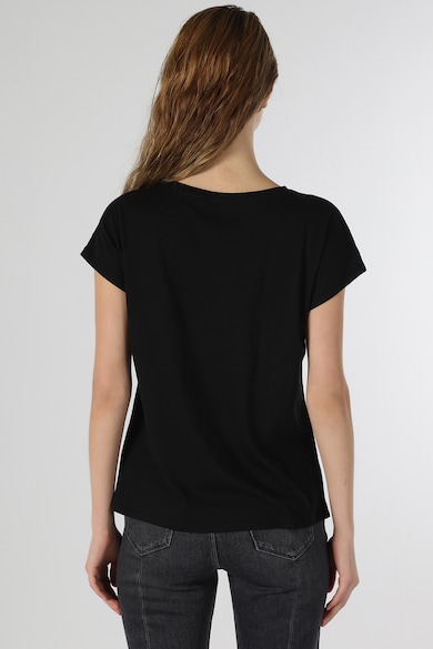 COLIN'S Kerek nyakú póló mintás részlettel női