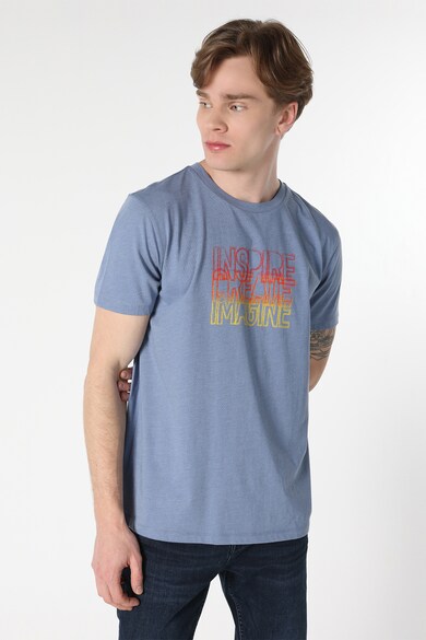 COLIN'S Тениска с овално деколте и надпис Мъже