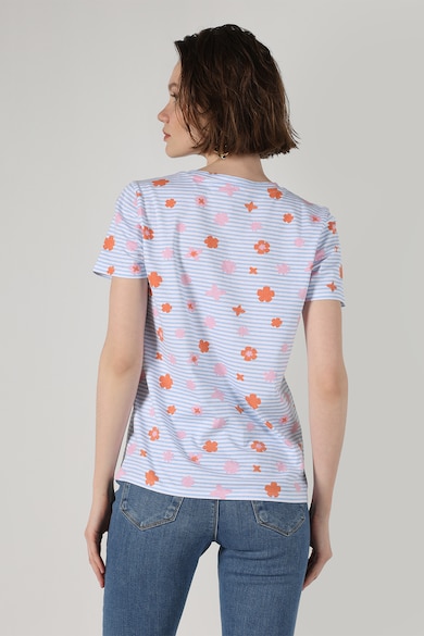 COLIN'S Тениска с флорална шарка и райе Жени