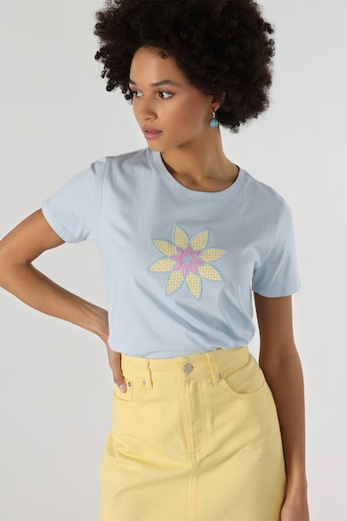 COLIN'S Памучна тениска с овално деколте Жени