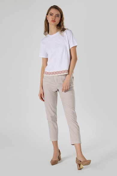 COLIN'S Normál fazonú póló kontrasztods alsó szegéllyel női