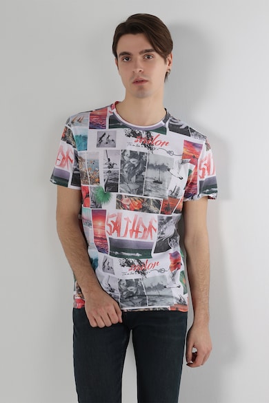 COLIN'S Тениска с овално деколте и десен Мъже