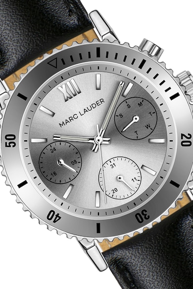 Marc Lauder Мултифункционален часовник с кожена каишка Жени