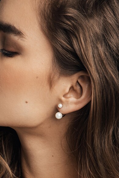 Isabella Ford Rozsdamentes acél fülbevaló gyöngyökkel díszítve női