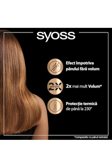 Syoss Спрей за коса  KERATIN & VOLUME, Със защита срещу разграждане, причинено от горещо стилизиране и термична защита до 230°C, 200 мл Жени