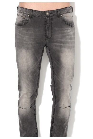 Alcott Jeansi skinny gri inchis cu aspect decolorat Barbati