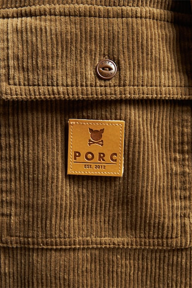 PORC Uniszex kordbársony ing logóval női