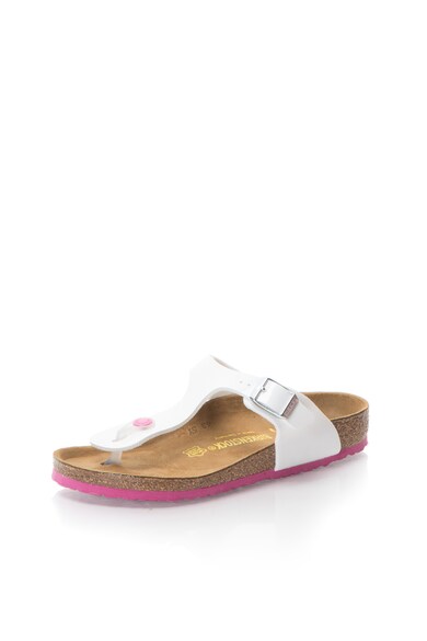 Birkenstock Papuci flip-flop albi lacuiti Gizeh Fete