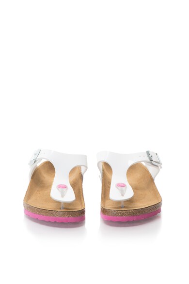 Birkenstock Papuci flip-flop albi lacuiti Gizeh Fete