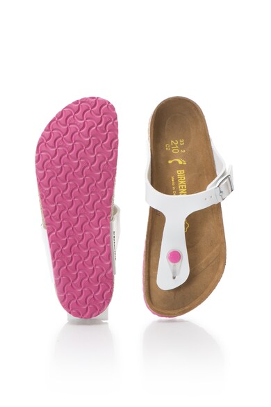 Birkenstock Papuci flip-flop albi lacuiti Gizeh Fete