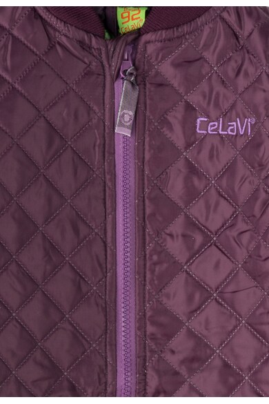 CeLaVi Set violet pruna cu jacheta si pantaloni matlasati Fete