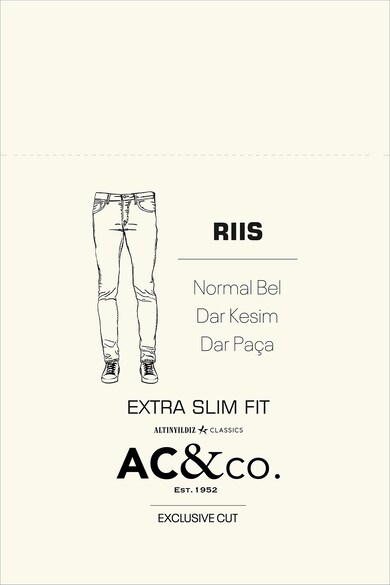 AC&Co Blugi extra slim fit cu aspect decolorat Barbati