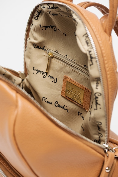 Pierre Cardin Bőr hátizsák külső zsebekkel női