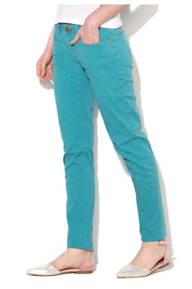 Galvanni Pantaloni verde persan slim fit Brushe Femei