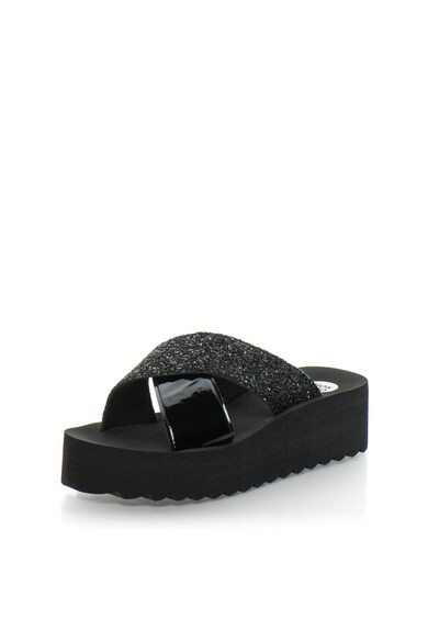 Gioseppo Sandale slip-on wedge negre Laurisa Femei