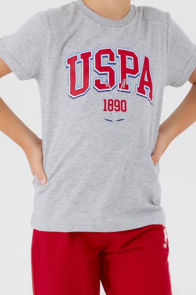 U.S. Polo Assn. Памучна тениска и къс панталон - 2 части Момчета