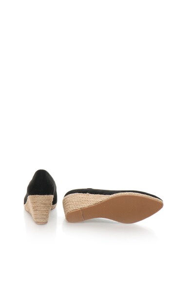 Big Star Espadrile wedge negre Femei