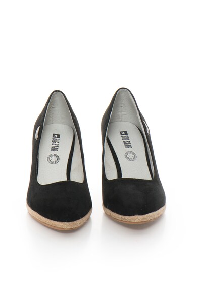 Big Star Espadrile wedge negre Femei