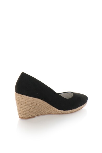 Big Star Espadrile wedge negre Femei