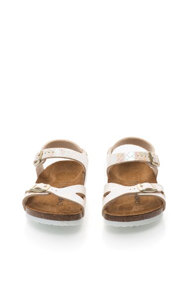 Birkenstock Sandale bej cu model reptila Rio Fete