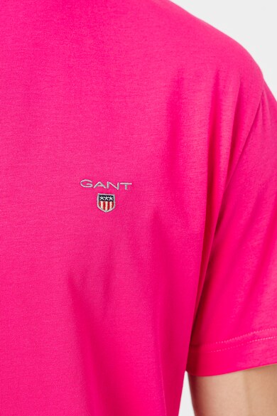 Gant Памучна тениска с овално деколте Мъже