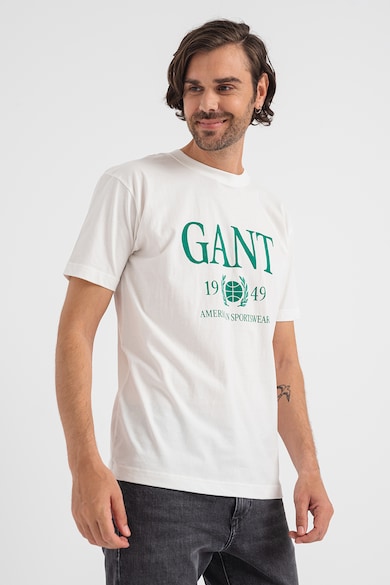 Gant Logómintás pamutpóló férfi