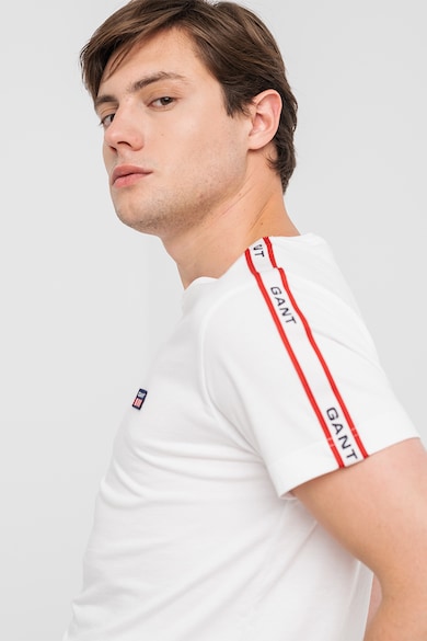 Gant Kerek nyakú póló logós csíkokkal férfi