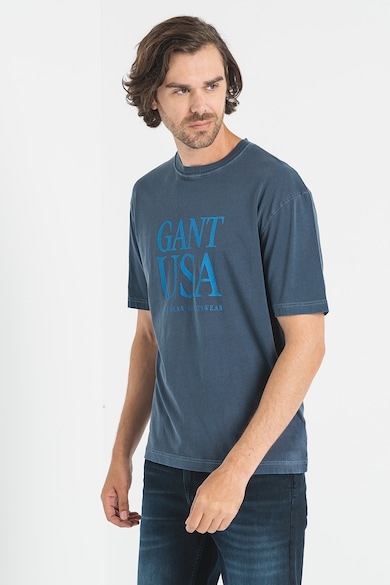 Gant Памучна тениска с лого Мъже