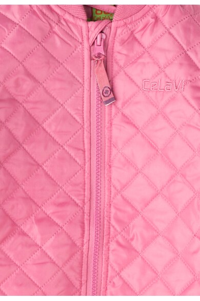 CeLaVi Set roz de jacheta si pantaloni matlasati Fete