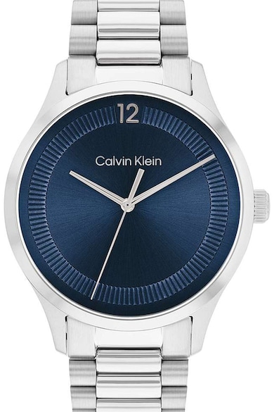 CALVIN KLEIN Унисекс часовник от неръждаема стомана с лого Мъже