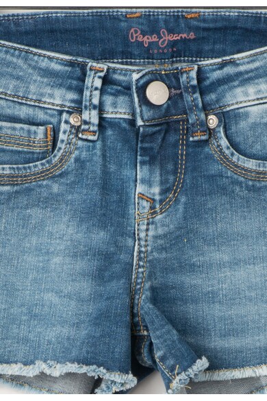 Pepe Jeans London Pantaloni scurti albastri din denim Elsy Fete