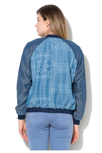 Pepe Jeans London Jacheta bomber albastru inchis de lyocell Willow Femei