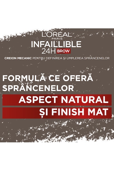 L'Oreal Paris Молив за вежди  Infaillible Brows 24H Triangular, Нюанс 5 Light Brunette Жени