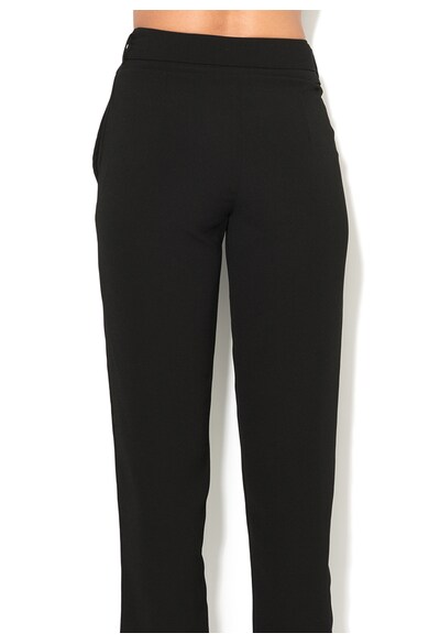 Silvian Heach Collection, Pantaloni crop negri Caseletto Femei