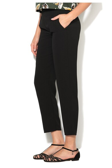 Silvian Heach Collection, Pantaloni crop negri Caseletto Femei