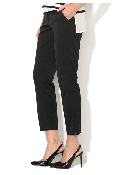 Sisley Pantaloni crop conici negri Femei