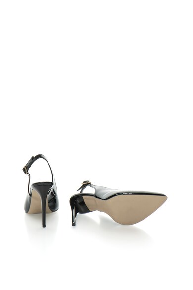 Sisley Pantofi slingback negri lacuiti cu toc stiletto Femei