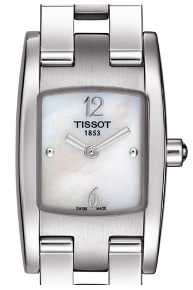 Tissot Ceas argintiu cu cadran mother of pearl Femei