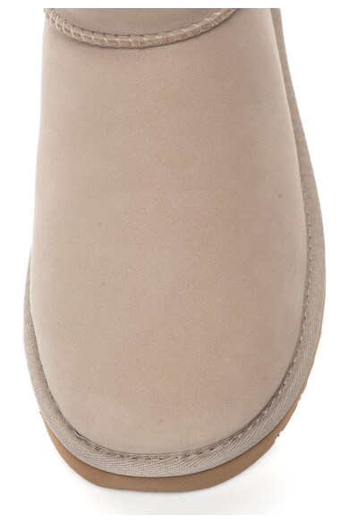 UGG Australia, Cizme scurte bej deschis de piele nabuc Classic Mini Femei