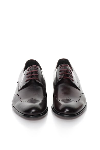 Zee Lane Pantofi derby Bordeaux inchis de piele Barbati