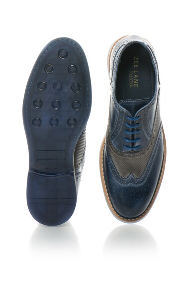 Zee Lane Collection Pantofi brogue albastru cu gri de piele Barbati