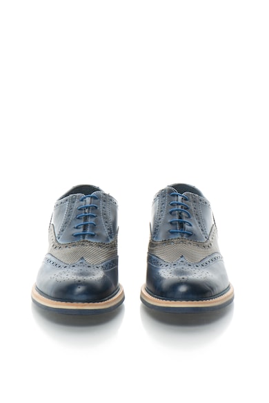 Zee Lane Collection Кожени обувки Brogue в синьо исиво Мъже