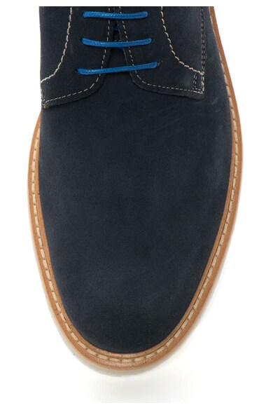 Zee Lane Collection Pantofi derby bleumarin de piele intoarsa Barbati