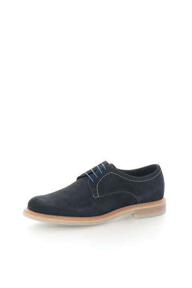 Zee Lane Collection Pantofi derby bleumarin de piele intoarsa Barbati