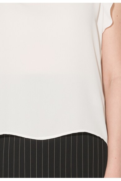 Zee Lane Collection Бяла ефирна блуза без ръкави Жени