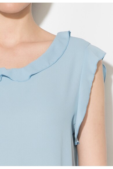 Zee Lane Collection Светлосиня ефирна блуза без ръкави Жени