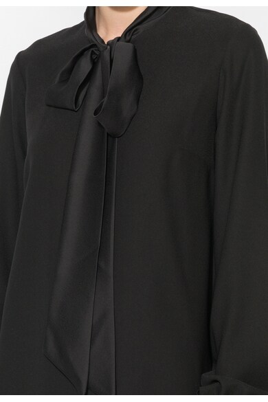 Zee Lane Collection Черна разкроена рокля с дълги ръкави Жени