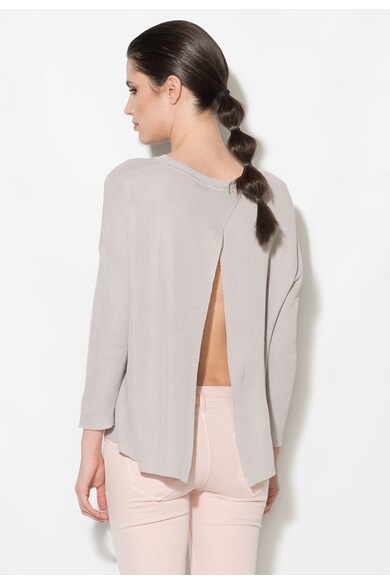 Zee Lane Denim Светлосива полупрозрачна блуза с отвор на гърба Жени