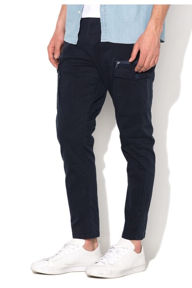 Zee Lane Denim Pantaloni cargo bleumarin inchis Barbati